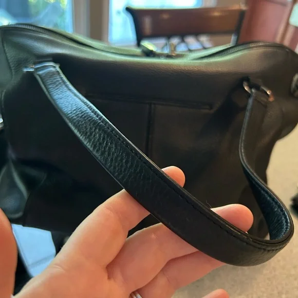 Hammitt Daniel’s large Black Leather Shoulder Bag with Silver Accents - Picture 6 of 9